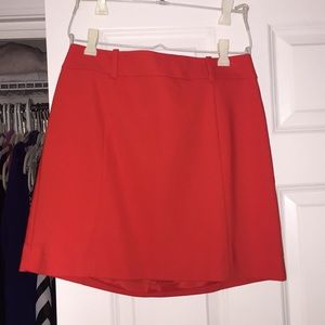NWT Orange/Red high waisted skirt